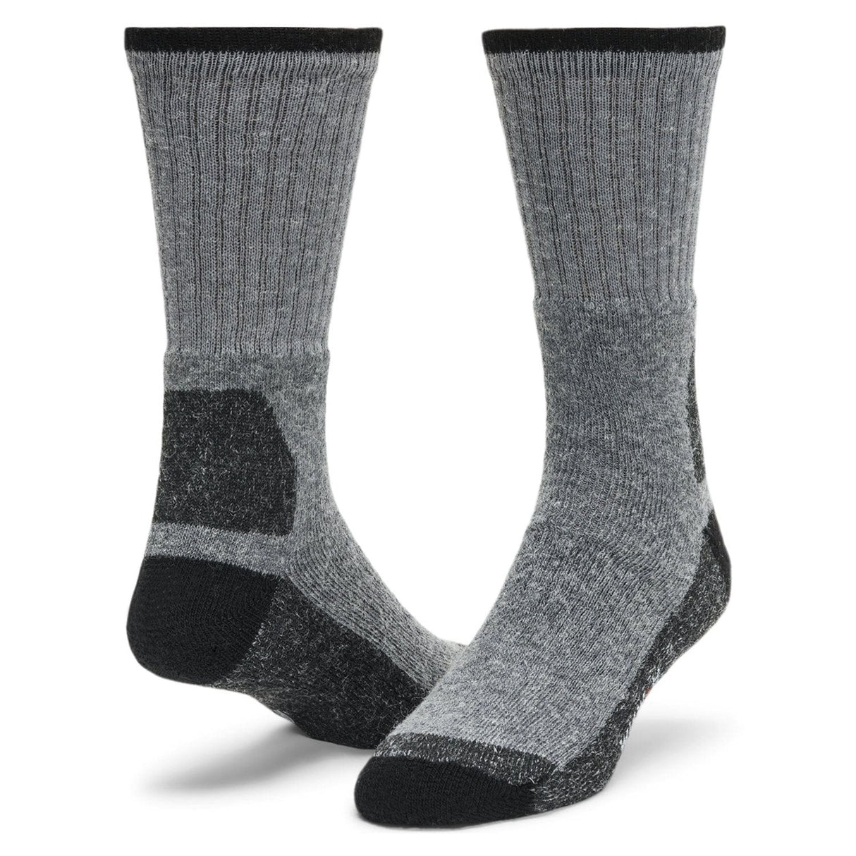 Wigwam At Work Double Duty Crew Socks with Wool 2-Pack  -  Medium / Grey