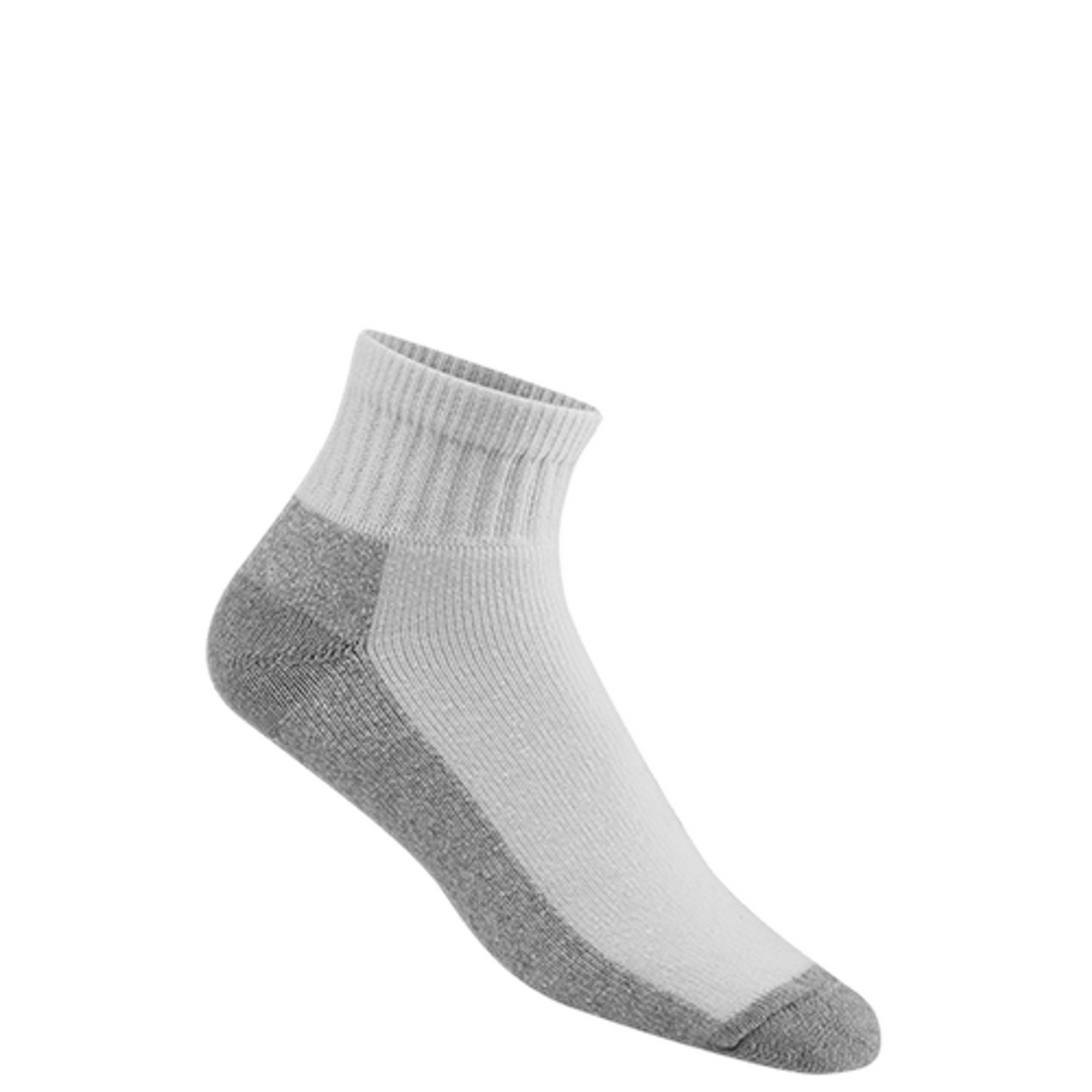 Wigwam At Work Cotton Quarter 3-Pack Socks  -  Medium / White/Sweatshirt Gray