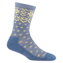 Darn Tough Womens Shetland Crew Lightweight Lifestyle Socks  -  Small / Light Denim