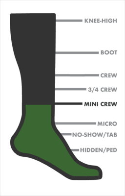 Mini Crew height sock
