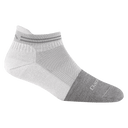 Darn Tough Womens Steely No Show Tab Lightweight Work Socks  -  Small / Cement White