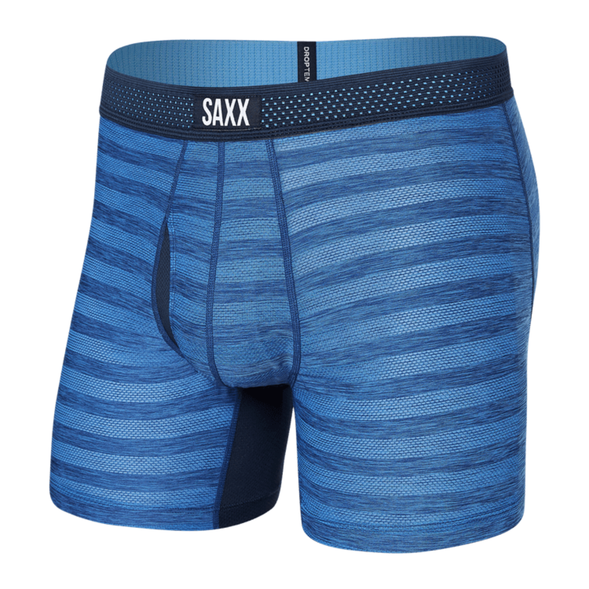 SAXX Mens DropTemp Cooling Mesh Boxer Brief  -  Small / Granada Sky Heather
