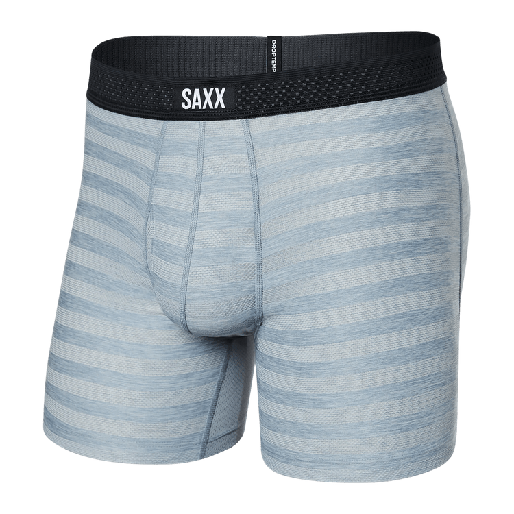 SAXX Droptemp™ Cooling Mesh Boxer Brief Fly  -  X-Small / Mid Grey Heather