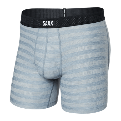 SAXX Droptemp™ Cooling Mesh Boxer Brief Fly  -  X-Small / Mid Grey Heather
