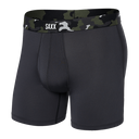 SAXX Mens Sport Mesh Boxer Brief  -  Large / Faded Black/Camo Waistband