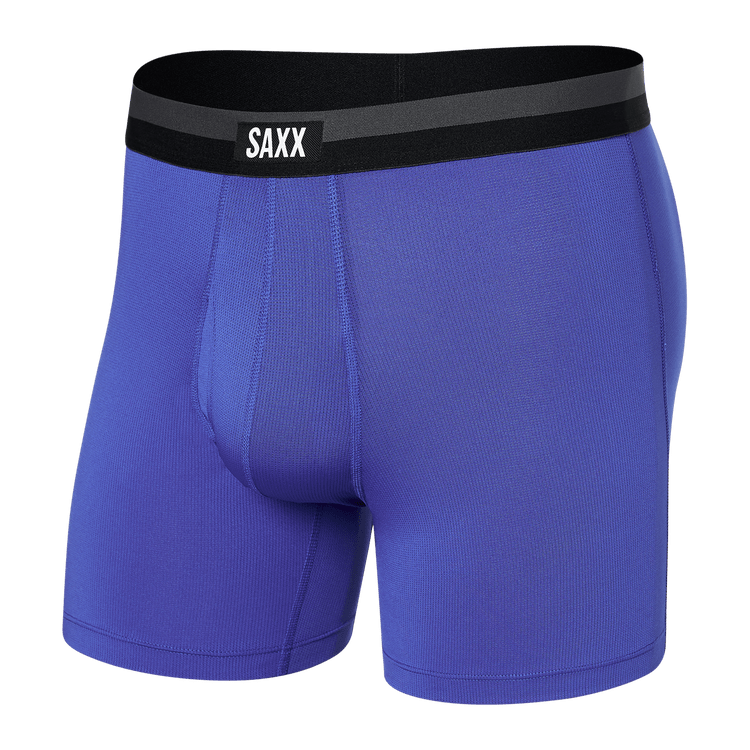 SAXX Mens Sports Mesh Boxer Brief Fly  -  X-Small / Sport Blue