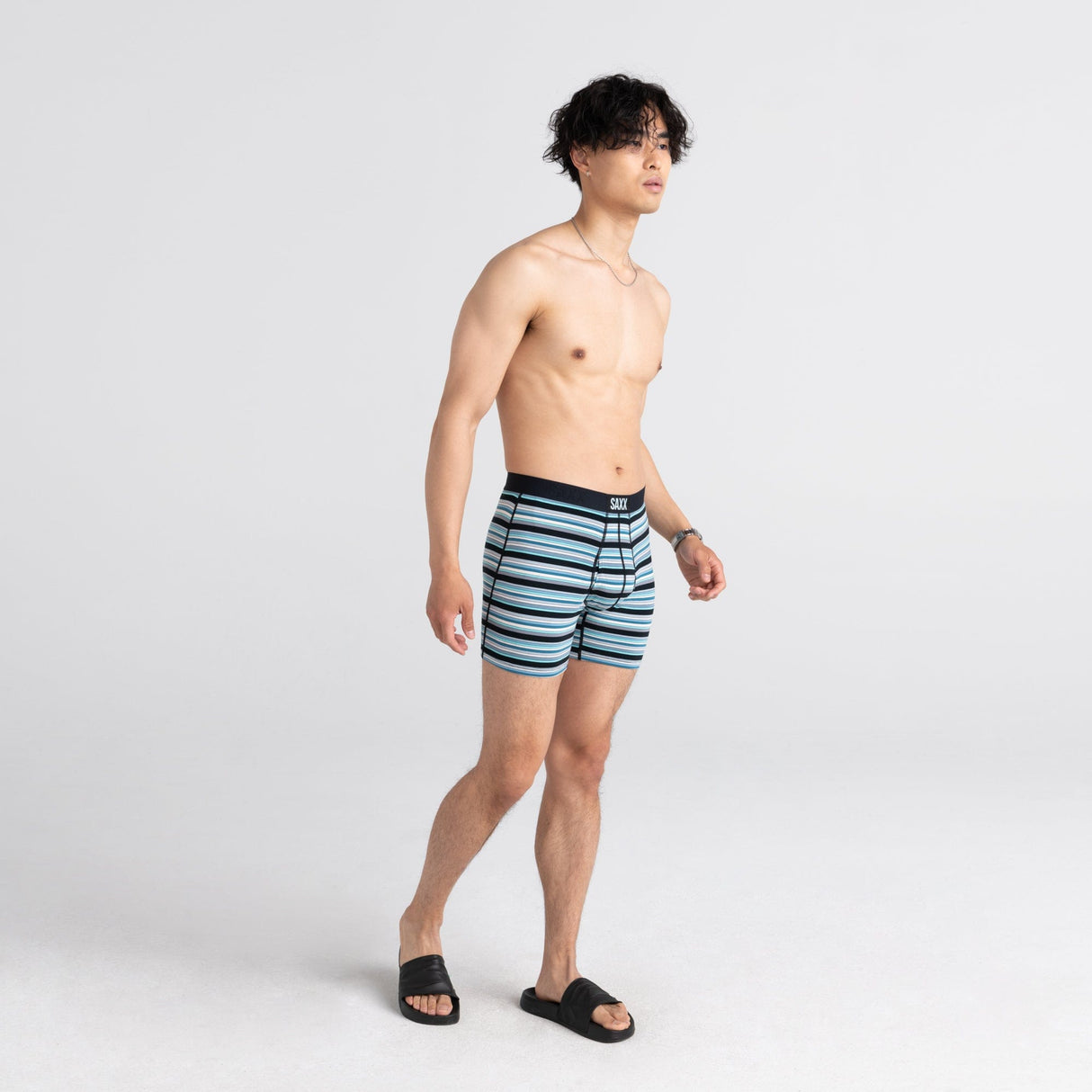 SAXX Mens Ultra Super Soft  -  Small / Desert Stripe/Blue