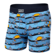 SAXX Mens Ultra Boxer Fly  -  X-Small / Lazy River Blue