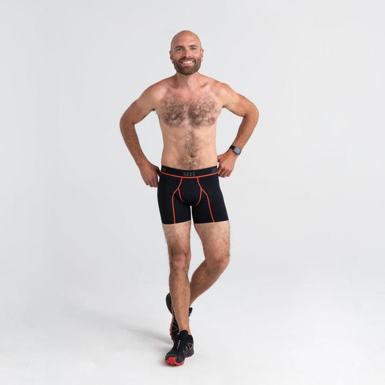 SAXX Mens Kinetic Light-Compression Mesh Boxer Brief  - 