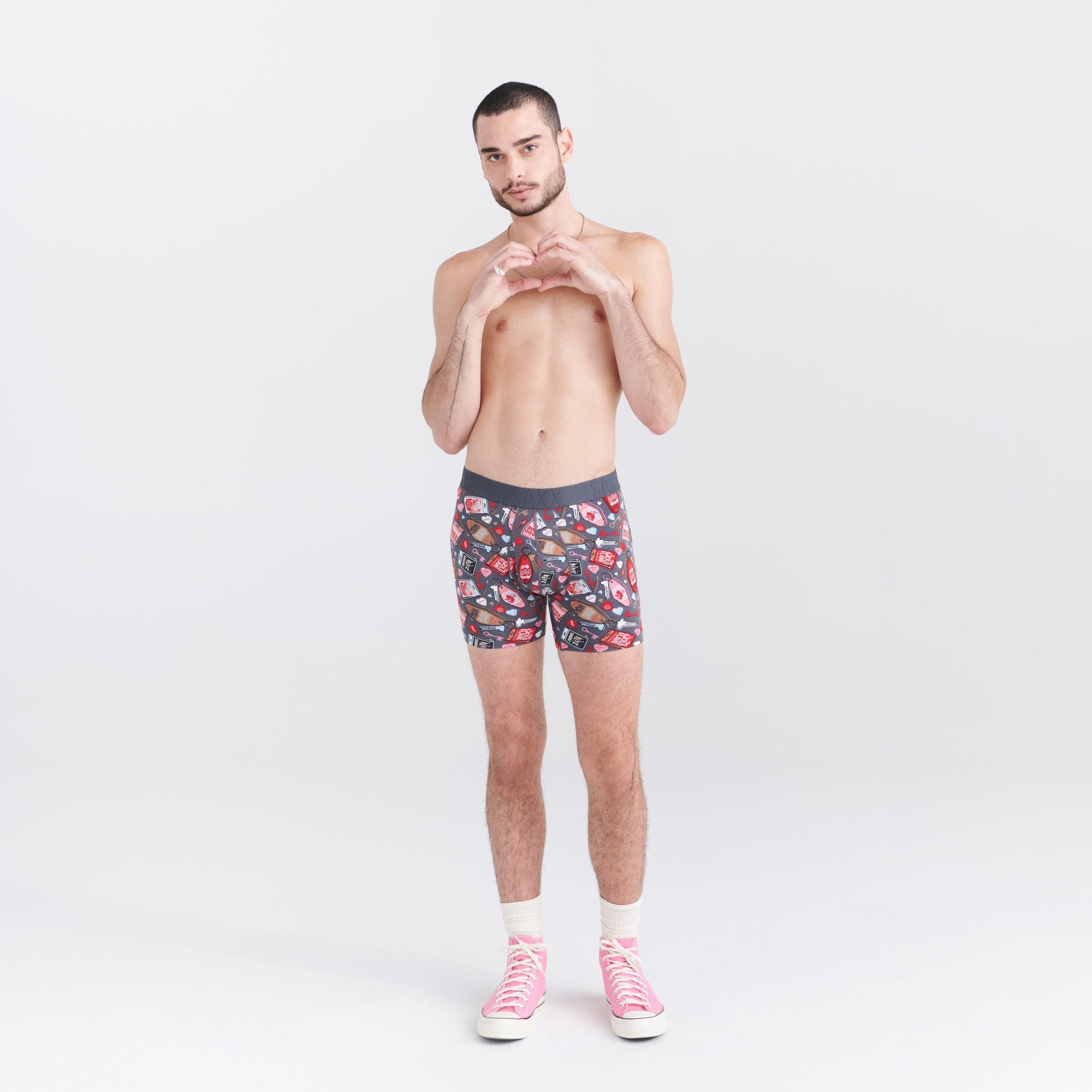 SAXX Mens DropTemp Cooling Cotton Boxer Brief Fly  - 