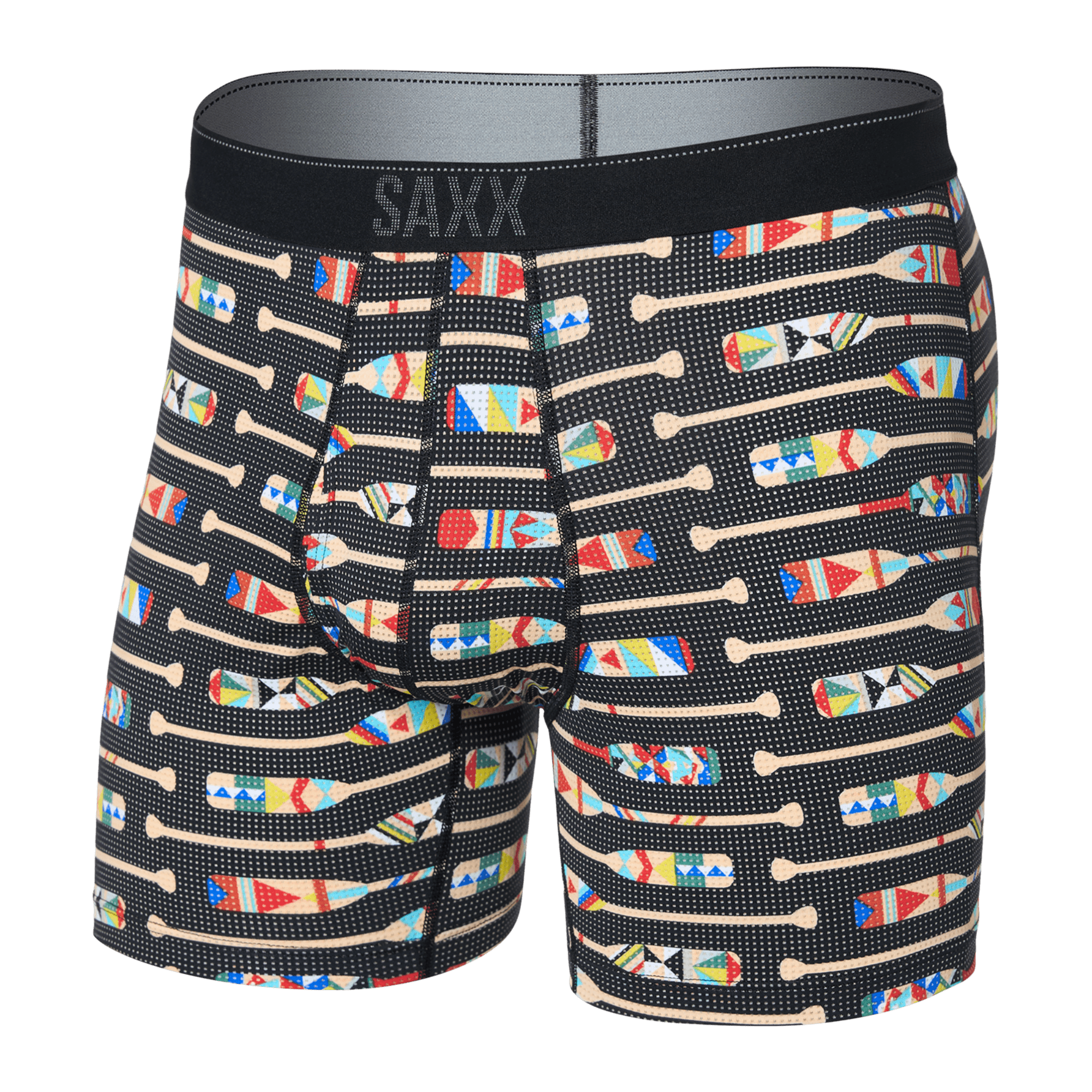 SAXX Mens Quest 2.0 Boxer Fly  -  Small / Oartiz - Black