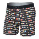 SAXX Mens Quest 2.0 Boxer Fly  -  Small / Oartiz - Black