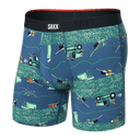 SAXX Mens Vibe Xtra Soft Boxer  -  Small / Buzzcut - Dark Denim
