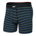 SAXX Mens Vibe Xtra Soft Boxer  -  Small / Gent's Stripe - Sport Blue