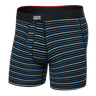 SAXX Mens Vibe Xtra Super Soft Boxer  -  Small / Gent's Stripe - Sport Blue
