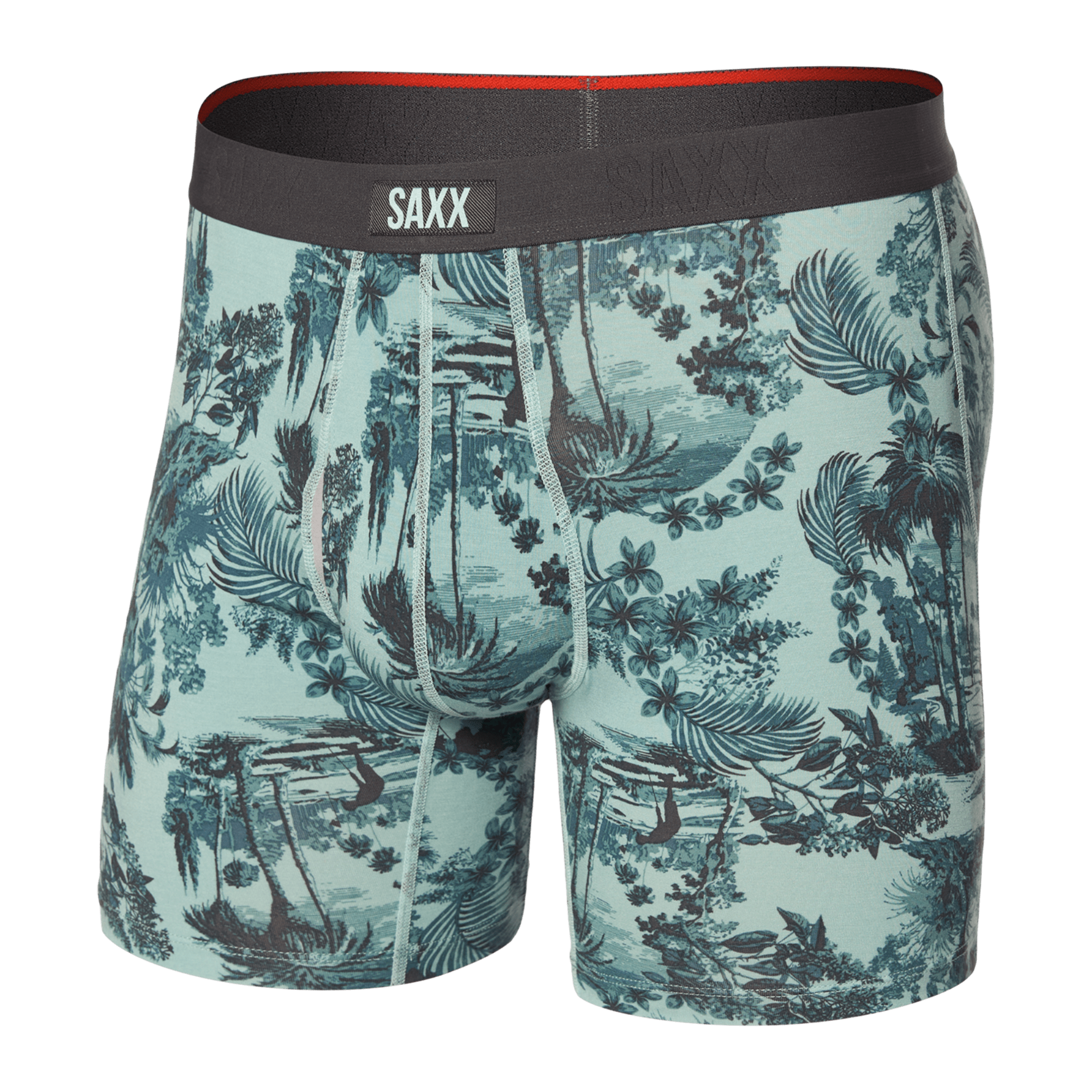 SAXX Mens Vibe Xtra Super Soft Boxer  -  Small / Golf Toile - Aquifer