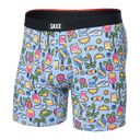 SAXX Mens Vibe Xtra Soft Boxer  -  Small / Pickleball Paradise - Blue