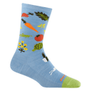 Darn Tough Womens Farmers Market Crew Lightweight Lifestyle Socks  -  Small / Sky