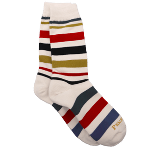 Pendleton National Park Striped Crew Socks  - 