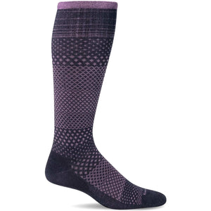 Sockwell Womens Micro Grade Moderate Compression Knee High Socks  -  Small/Medium / Navy