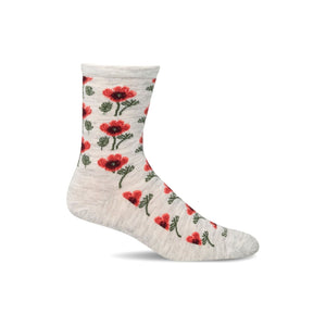 Sockwell Womens Poppy Essential Comfort Crew Socks  -  Small/Medium / Ash