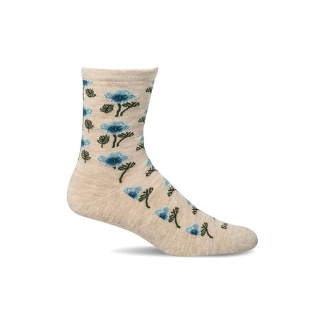 Sockwell Womens Poppy Essential Comfort Crew Socks  -  Small/Medium / Barley