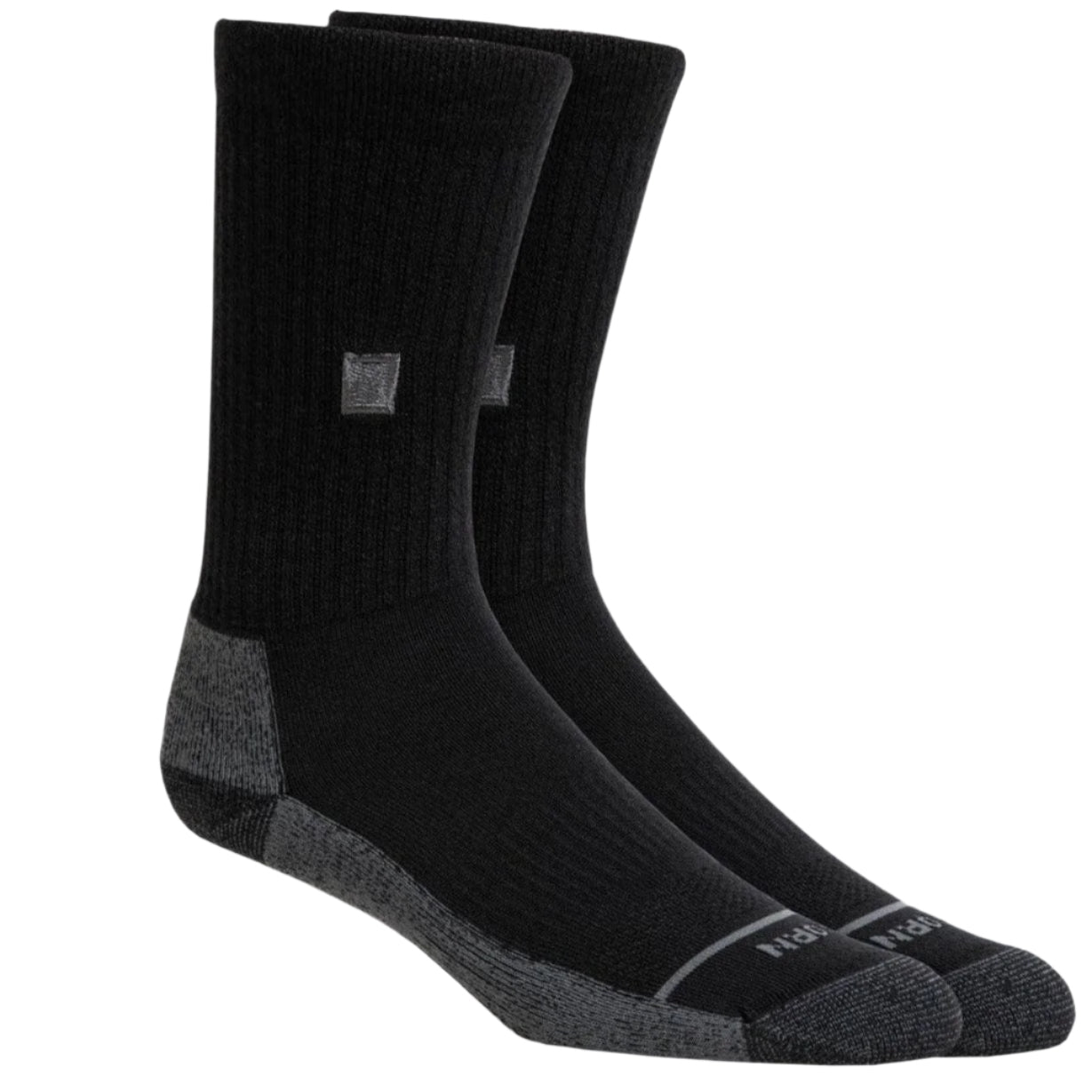 WORN Everyday Enhanced Crew Socks  -  Large / Black