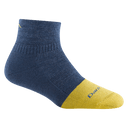 Darn Tough Womens Steely Quarter Midweight Work Socks  -  Small / Indigo