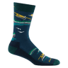 Darn Tough Mens Float Boat Crew Lightweight with Cushion Lifestyle Socks  -  Medium / Midnight