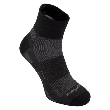 Wrightsock Double-Layer ECO Explore Quarter Socks  -  Small / Black