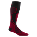 Darn Tough Mens Outer Limits Over-the-Calf Lightweight Ski & Snowboard Socks  -  Medium / Burgundy
