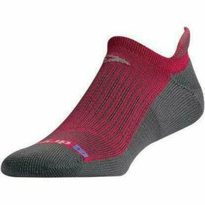 Drymax Running No Show Tab Socks  -  Small / October Pink/Anthracite
