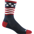 Darn Tough Mens Patriot Micro Crew Ultra-Lightweight Running Socks  -  Small / Stars and Stripes