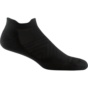 Darn Tough Mens Run Coolmax No Show Tab Ultra-Lightweight Socks  -  Medium / Black