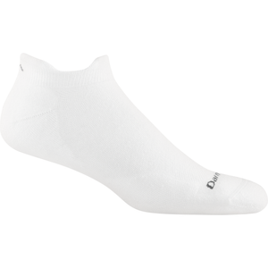 Darn Tough Mens Run Coolmax No Show Tab Ultra-Lightweight Socks  -  Medium / White