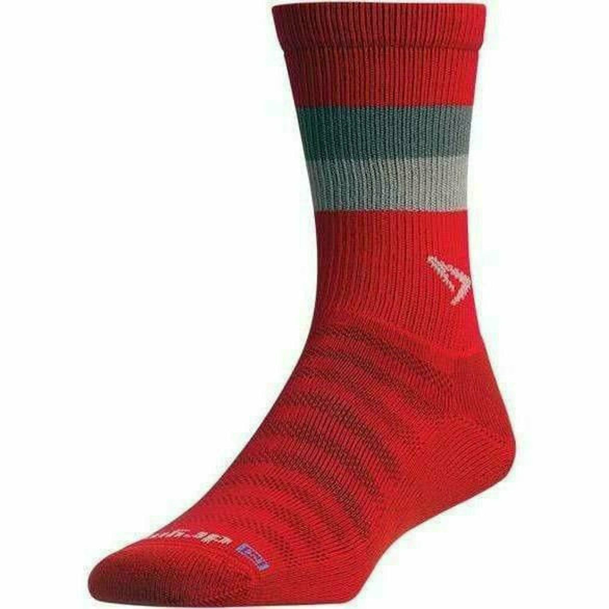 Drymax Running Lite-Mesh Crew Socks  -  Small / Red with Anthracite/Gray