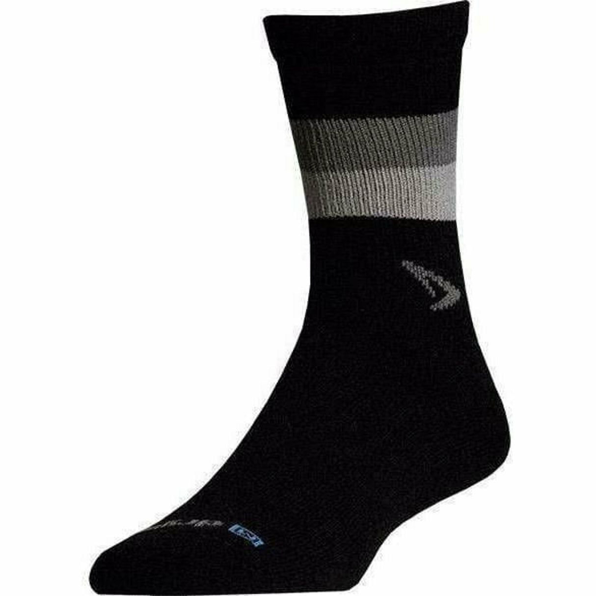 Drymax Running Lite-Mesh Crew Socks  -  Small / Black with Anthracite/Gray