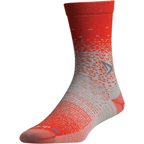 Drymax Thin Running Crew Socks  -  Small / Sunburst Orange/Gray