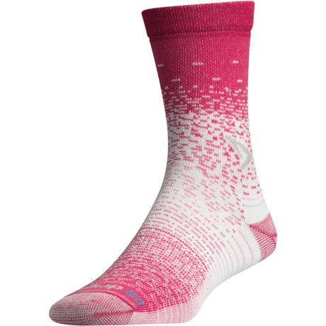 Drymax Thin Running Crew Socks  -  Small / October Pink/White