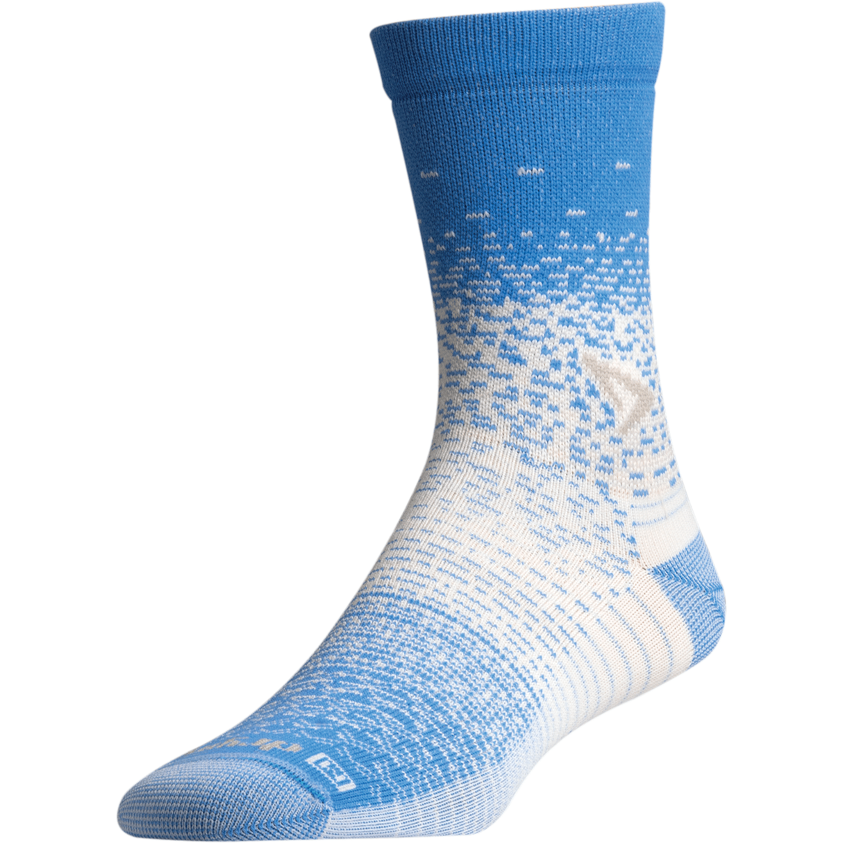 Drymax Thin Running Crew Socks  -  Small / Big Sky Blue/Gray/White