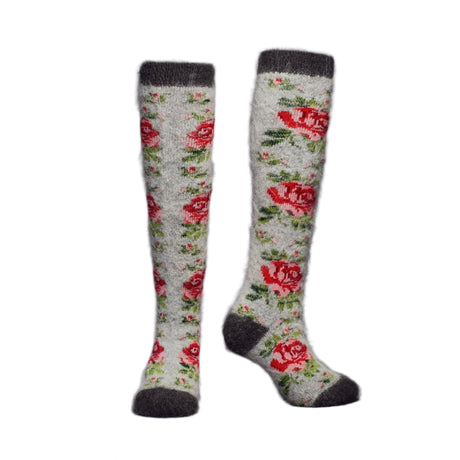 Siberia Spirit Rose Garden Under-the-Knee Socks  -  Medium / Rose Garden