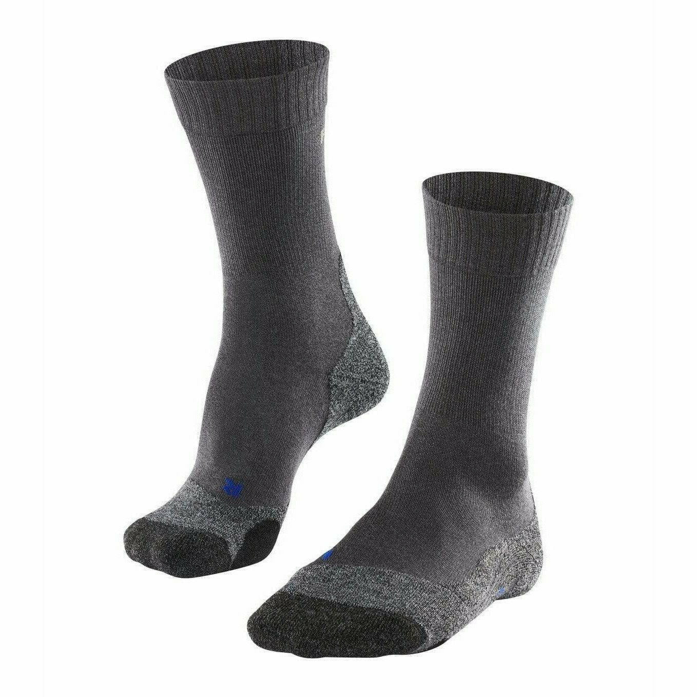 FALKE Womens TK2 Explore Cool Trekking Crew Socks  -  35-36 / Asphalt Mel