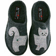 Haflinger Womens Lizzy Wool Slippers  -  42 / Gray