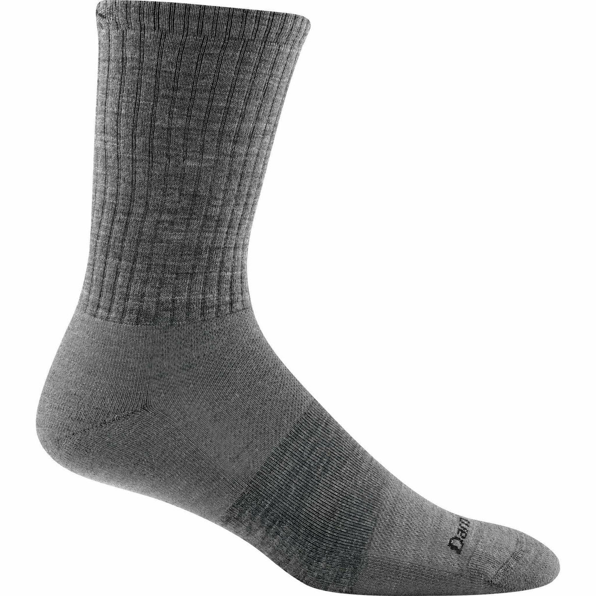 Darn Tough Mens The Standard Crew No Cushion Lightweight Lifestyle Socks  -  Medium / Medium Gray
