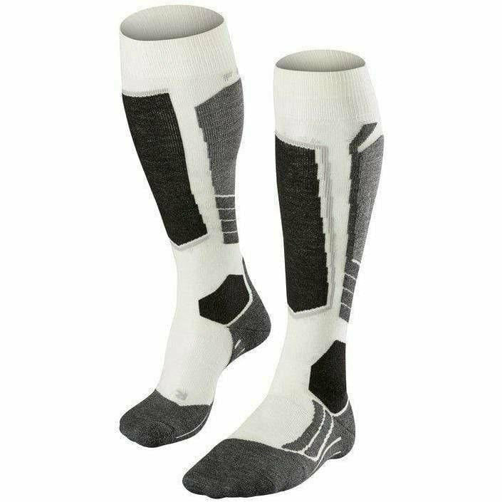 FALKE Womens SK2 Skiing Knee High Socks  -  35-36 / Off White