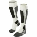 FALKE Womens SK2 Skiing Knee High Socks  -  35-36 / Off White