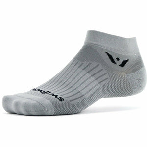 Swiftwick Aspire One Ankle Socks  -  Small / Pewter