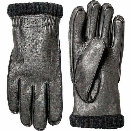 Hestra Deerskin PrimaLoft Ribbed Gloves  -  10 / Black