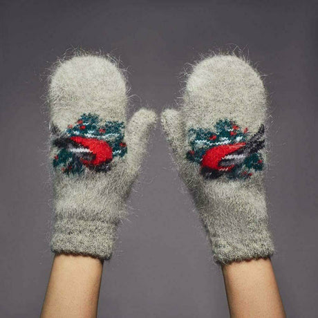 Siberia Spirit Snowbird Mittens  -  Medium / Snowbird