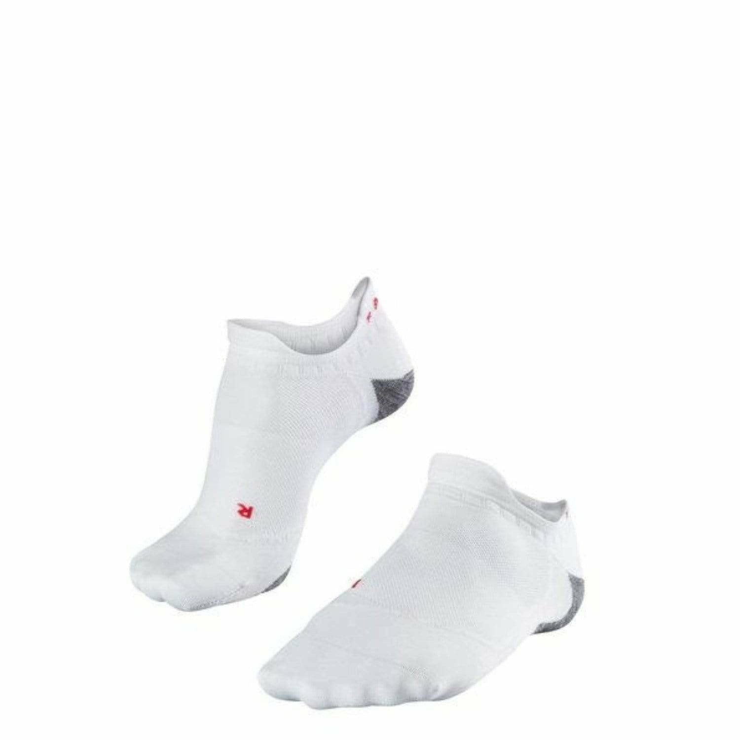 FALKE Mens RU5 Race Invisible Running No Show Socks  -  42-43 / White